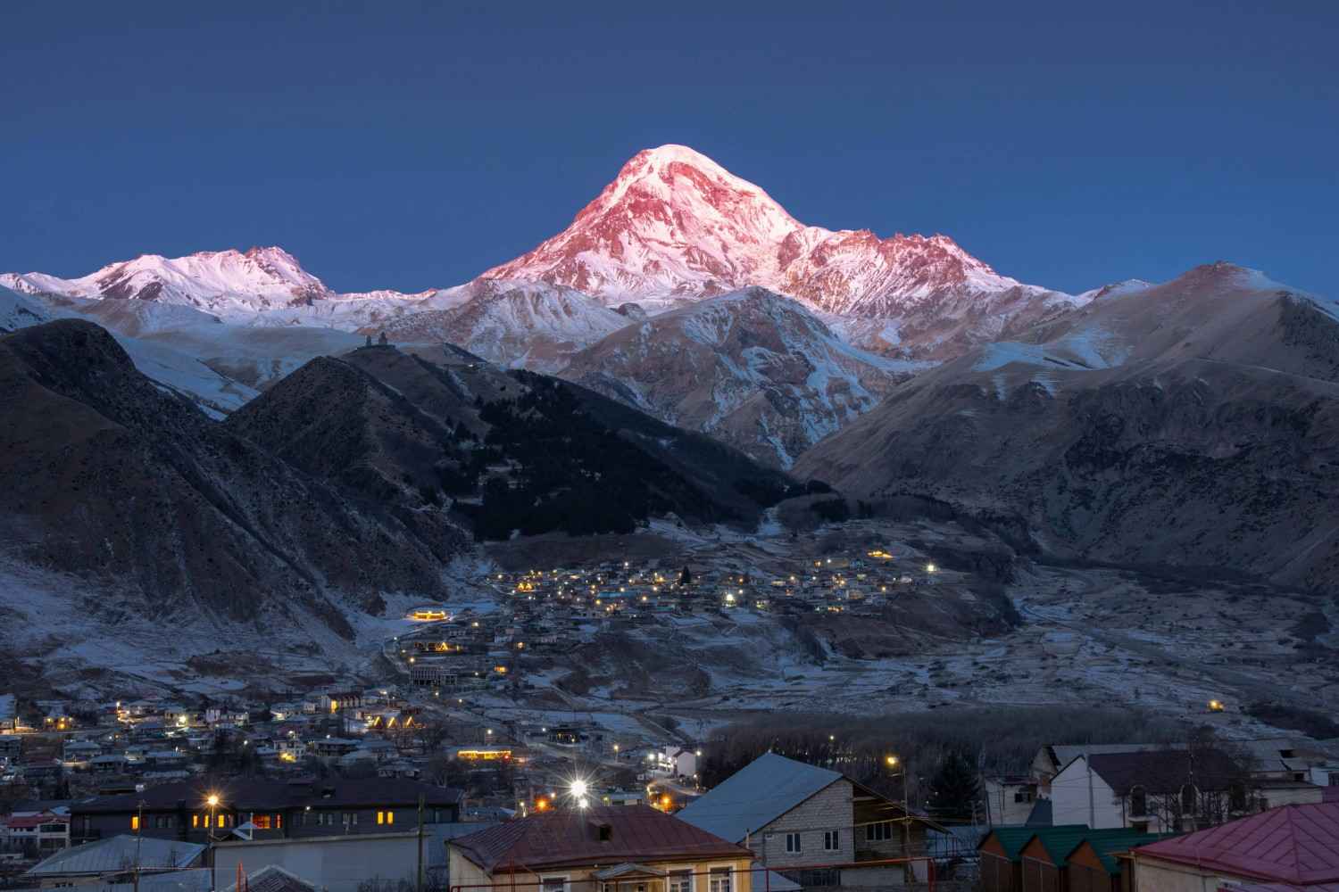 Mt. Kasbek Night georgia